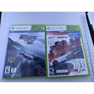 Need for Speed Rivals Most Wanted Xbox 360 Microsoft Racing Games Bundle Lot